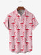 Men's Christmas Funny Graphic Short Sleeve Hawaiian Shirt